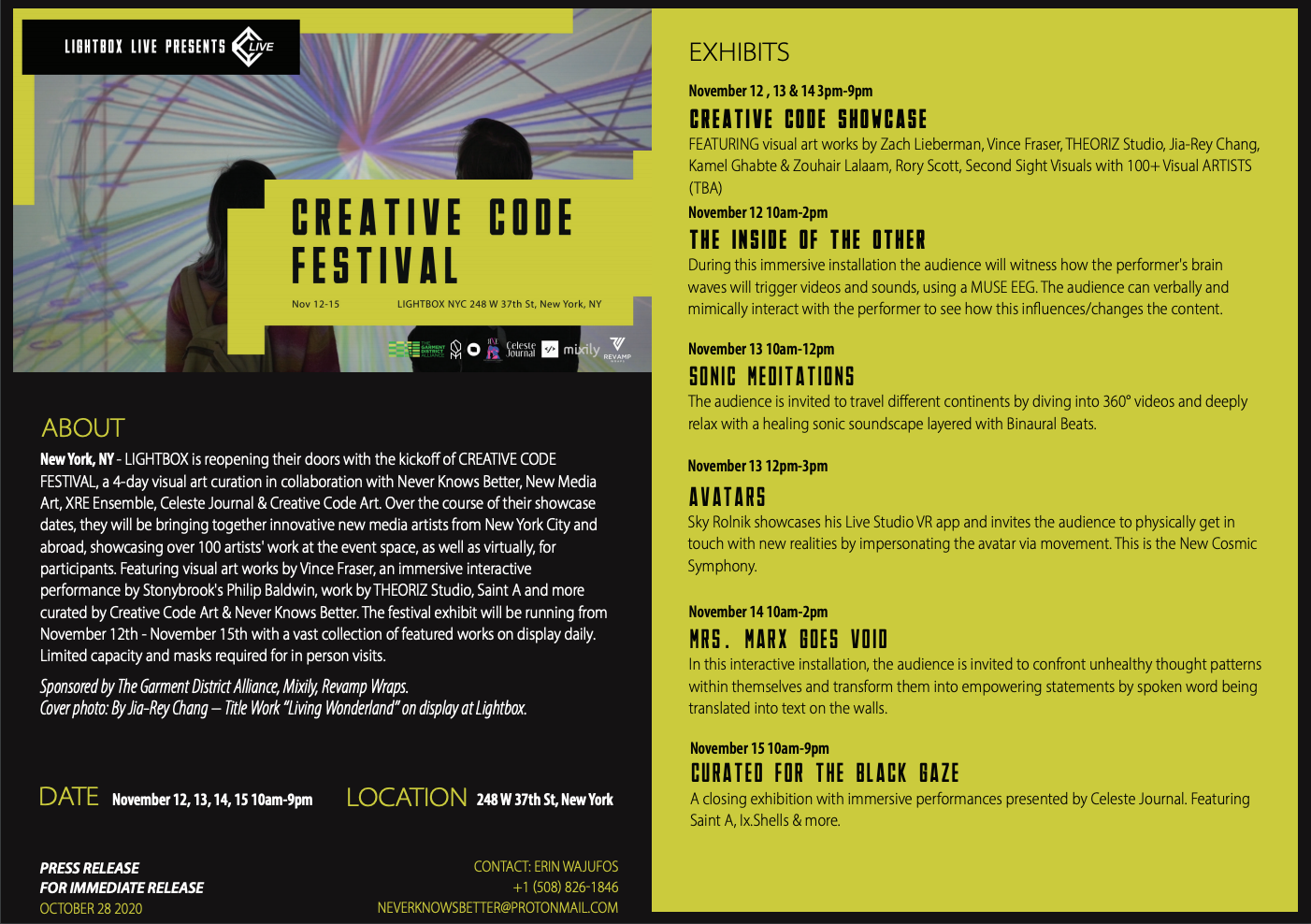 CLARA in CREATIVE CODE FESTIVAL & glitch[dot]cool – Clara Francesca